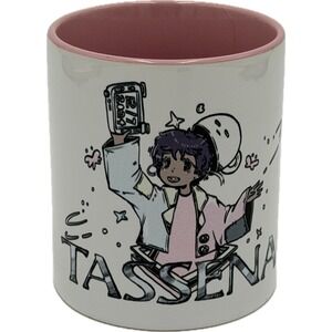 Mitsuki Aya Anime Character Mug Pink Handle White Ceramic Coffee Tea Cup Tassena